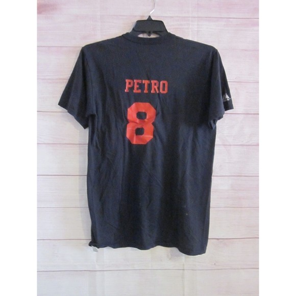 Vintage Houston Astros MAJESTIC Cotton 3 Button T-shirt Adult Size M Petro 8 - Picture 2 of 4